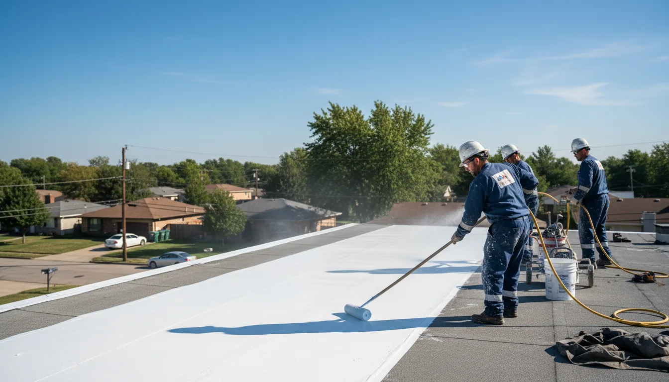 Commercial roof coating in Grand Terrace, CA near me
